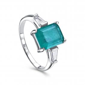 Серебряное кольцо KABAROVSKY K1-9250-63000 с фианитом и алпанитом K1-9250-63000 фото