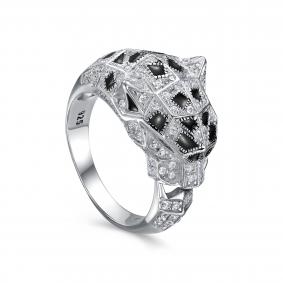 Серебряное кольцо KABAROVSKY K1-9261-7902 с фианитом и эмалью K1-9261-7902 фото