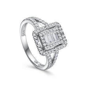 Серебряное кольцо KABAROVSKY K1-9267-7900 с фианитом K1-9267-7900 фото