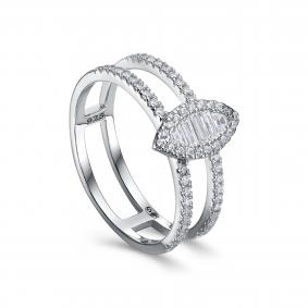 Серебряное кольцо KABAROVSKY K1-9270-7900 с фианитом K1-9270-7900 фото