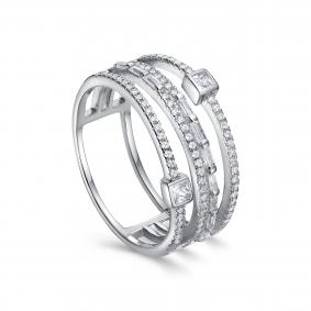 Серебряное кольцо KABAROVSKY K1-9282-7900 с фианитом K1-9282-7900 фото