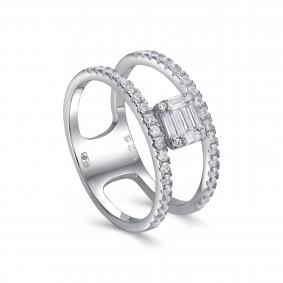 Серебряное кольцо KABAROVSKY K1-9309-7900 с фианитом K1-9309-7900 фото