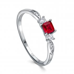 Серебряное кольцо KABAROVSKY K1-9319-40300 с фианитом K1-9319-40300 фото