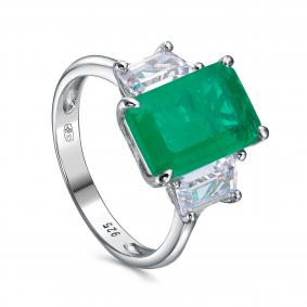 Серебряное кольцо KABAROVSKY K1-9322-60400 с фианитом и алпанитом K1-9322-60400 фото