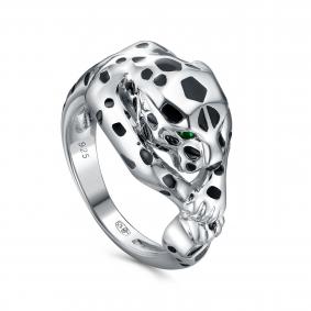 Серебряное кольцо KABAROVSKY K1-9324-40402 с фианитом и эмалью K1-9324-40402 фото