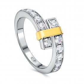 Серебряное кольцо KABAROVSKY K1-9333-7900 с фианитом K1-9333-7900 фото