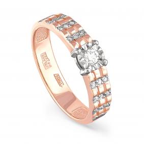 Золотое кольцо KABAROVSKY K11-01020-1000 с бриллиантом K11-01020-1000 фото