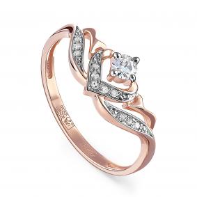 Золотое кольцо KABAROVSKY K11-01211-1000 с бриллиантом K11-01211-1000 фото