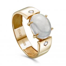 Золотое кольцо KABAROVSKY K11-01592-6200 с бриллиантом и перламутром K11-01592-6200 фото