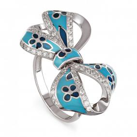 Серебряное кольцо KABAROVSKY K11-053-7909 с фианитом K11-053-7909 фото