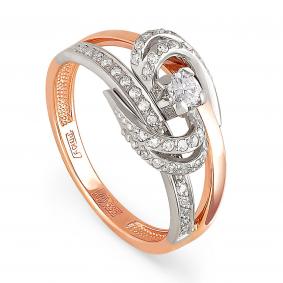 Золотое кольцо KABAROVSKY K11-0776-1000 с бриллиантом K11-0776-1000 фото