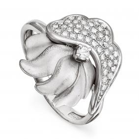 Серебряное кольцо KABAROVSKY K11-084-8100 с фианитом K11-084-8100 фото