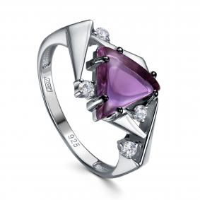 Серебряное кольцо KABAROVSKY K11-1041-52389 с фианитом и ситаллом K11-1041-52389 фото