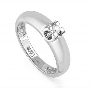 Кольцо из белого золота KABAROVSKY K11-1072-1000 с бриллиантом K11-1072-1000 фото