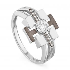Кольцо из белого золота KABAROVSKY K11-11049-1000 с бриллиантом K11-11049-1000 фото