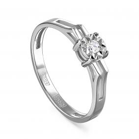 Кольцо из белого золота KABAROVSKY K11-11111-1000 с бриллиантом K11-11111-1000 фото