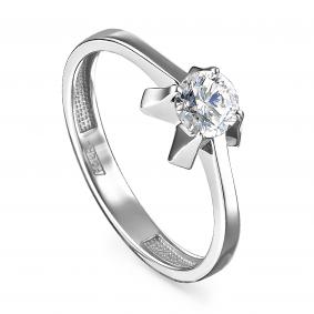 Помолвочное кольцо из белого золота KABAROVSKY с бриллиантом K11-11136-1000 K11-11136-1000 фото