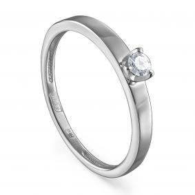 Кольцо из белого золота KABAROVSKY K11-11208-1000 с бриллиантом K11-11208-1000 фото