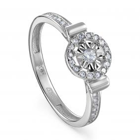 Кольцо из белого золота KABAROVSKY K11-11276-1000 с бриллиантом K11-11276-1000 фото