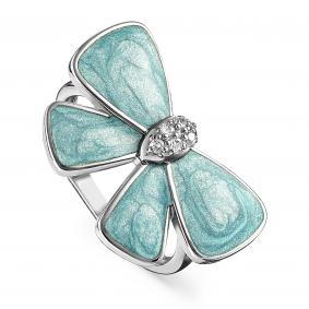 Серебряное кольцо KABAROVSKY K11-113-8109 с фианитом и эмалью K11-113-8109 фото