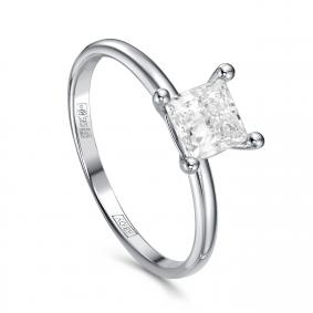 Золотое кольцо KABAROVSKY K11-12181-14300 с бриллиантом выращенным K11-12181-14300 фото