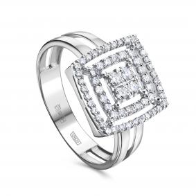 Кольцо из белого золота KABAROVSKY K11-12259-1000 с бриллиантом K11-12259-1000 фото