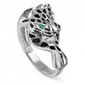 Серебряное кольцо KABAROVSKY K11-134-30402 с эмалью и Swarovski K11-134-30402 фото