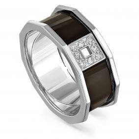 Серебряное кольцо KABAROVSKY K11-139-41002 с фианитом и эмалью K11-139-41002 фото