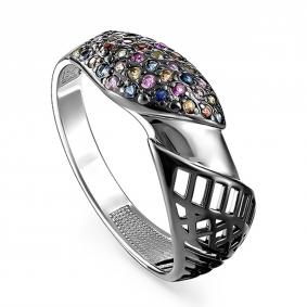 Серебряное кольцо KABAROVSKY K11-206-1191 с сапфиром K11-206-1191 фото