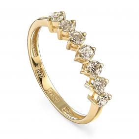 Кольцо из лимонного золота KABAROVSKY K11-21212-6000 с бриллиантом K11-21212-6000 фото