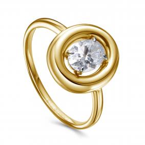 Кольцо из лимонного золота KABAROVSKY K11-22218-1000 с бриллиантом K11-22218-1000 фото