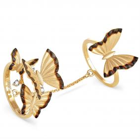 Кольцо из лимонного золота KABAROVSKY K11-2807-1000 с бриллиантом K11-2807-1000 фото