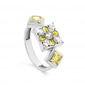 Серебряное кольцо KABAROVSKY K11-319-0112 с фианитом и эмалью K11-319-0112 фото