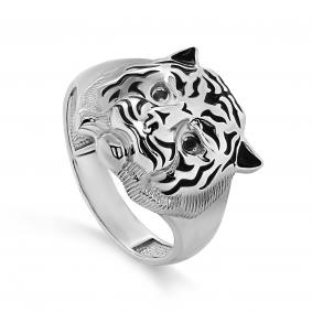 Серебряное кольцо KABAROVSKY K11-478-41002 с фианитом и эмалью K11-478-41002 фото