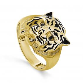 Кольцо из лимонного серебра KABAROVSKY K11-478-41087 с фианитом и эмалью K11-478-41087 фото