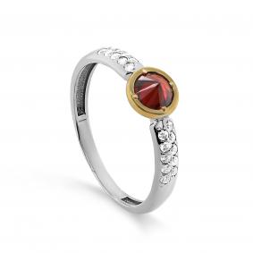 Серебряное кольцо KABAROVSKY K11-482-0187 с фианитом K11-482-0187 фото