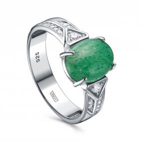 Серебряное кольцо KABAROVSKY K11-547-15900 с фианитом и кварцем K11-547-15900 фото