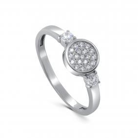 Серебряное кольцо KABAROVSKY K11-550-7900 с фианитом K11-550-7900 фото