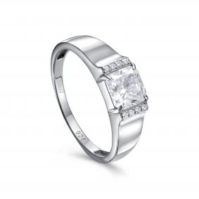 Серебряное кольцо KABAROVSKY K11-635-21500 с фианитом K11-635-21500 фото