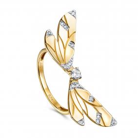 Кольцо из золочёного серебра KABAROVSKY K11-680-7931 с фианитом K11-680-7931 фото