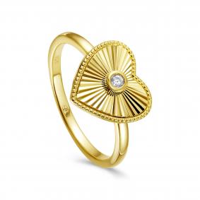 Кольцо из лимонного серебра KABAROVSKY K11-7004-7987 с фианитом K11-7004-7987 фото