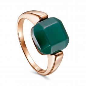 Кольцо из золочёного серебра KABAROVSKY K11-7037-4287 с агатом K11-7037-4287 фото