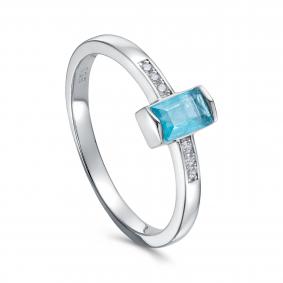 Серебряное кольцо KABAROVSKY K11-7056-63000 с фианитом и алпанитом K11-7056-63000 фото