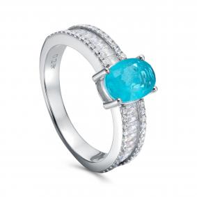 Серебряное кольцо KABAROVSKY K11-7058-63000 с фианитом и алпанитом K11-7058-63000 фото