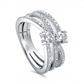 Серебряное кольцо KABAROVSKY K11-7060-7900 с фианитом K11-7060-7900 фото
