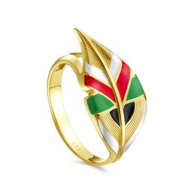 Кольцо из лимонного серебра KABAROVSKY K11-816-0087 с эмалью K11-816-0087 фото