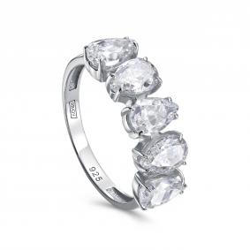 Серебряное кольцо KABAROVSKY K11-855-21500 с фианитом K11-855-21500 фото