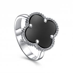 Серебряное кольцо KABAROVSKY K11-9005/1-6700 с ониксом K11-9005/1-6700 фото