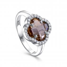 Серебряное кольцо KABAROVSKY K11-9038-63300 с фианитом и султанитом K11-9038-63300 фото