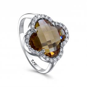 Серебряное кольцо KABAROVSKY K11-9038/1-63300 с фианитом и султанитом K11-9038/1-63300 фото